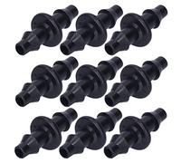 Garosa Conector de Manguera de 2 Vías, Accesorio de Riego por Goteo ABS para Manguera 4 7 con Diseño de Bloqueo de Empuje Fácil para Camas de Jardín, Granjas y Césped