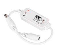 Garosa Controlador WiFi, Regulador de Tira de Luz LED de Voz y Música, Control Remoto de Aplicación, Controlador LED de un Color para Iluminación del Hogar, Dormitorio, Sala de Estar