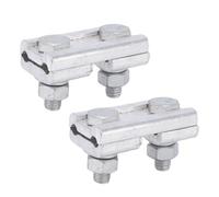 Garosa Juego de Abrazaderas de Ranura Paralela 2 Piezas Conector de Cable Resistente para Cables de 16-25 mm² Aleación de Aluminio