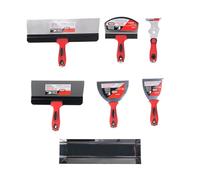 Garosa Kit de Herramientas Manuales para Acabado de Paneles de Yeso, Herramientas de Reparación de Pintura de Acero Inoxidable de 12 Pulgadas con Ergonómico para Cinta de Juntas de