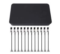 Garosa Magnet Helping Hands 12 Clips Flexibles Estación de Soldadura Herramienta con Caja de Acero Soporte de PCB Ajustable para Soldadura Modelo Pintura Trabajos Electrónicos