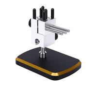 Garosa Mini Tornillo de Banco con Abrazadera para Mesa, Rotación Compacta de 360° para Reparación de Joyas y Modelos, Aluminio 6061 de 0,01-1,25 Pulgadas