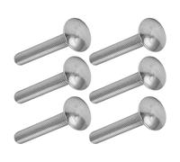 Garosa Perno de Tornillo M8 A2 70 Pernos de Carro de Acero Inoxidable DIN603 M8x30 Perno Cuadrado de Copa de Rosca Gruesa 30 Piezas para Reparación de Muebles de Carpintería, Panel de Carrocería y