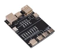 Garosa Placa de Prueba de Cable USB, Herramienta Compacta de Detección de Datos Multipuerto para Técnicos, Diseño PCB Portátil de 65x50mm