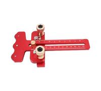 Garosa Plantilla de Sierra de Mesa, Herramienta de Corte Delgada Ajustable para Corte de Precisión, Compatible con Aleación de Aluminio con Ranura en U de 3/8 X 3/4 Pulgadas, Rango Máximo de 7,2