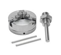 Garosa Portabrocas de Torno de 3 Mordazas, Portabrocas de Torno de Madera Pequeño de Aleación de Zinc para Tornos M12x1 Mm, Diseño de Centrado Automático con Rango de Sujeción de 10-35 Mm para