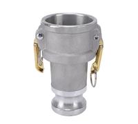 Garosa Reductor de Ajuste de Manguera Tipo DA Camlock de Aluminio, Conector de Transferencia de Fluido Industrial Hembra de 2 Pulgadas a Macho de 1,5 Pulgadas para Riego de Campos
