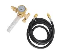Garosa Regulador de Presión de Argón, Medidor de Flujo de Latón Regulador de Gas con Entrada CGA580, 0 a 60 SCFH, Salida de 50 Psi, Etapa única para Soldadura y Corte con Argón, Nitrógeno, Helio y