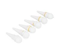 Garosa Riego Automático para Plantas con Estacas, Juego de 6, Cerámica de | Herramienta de riego para viajes de vacaciones, tasa de filtración ajustable, cono permeable sin esmaltar, tubo de plástico