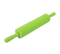 Garosa Rodillo de Silicona Colorido para Hornear Masa, Corteza de Pizza, Galletas, Herramienta de Cocina Antiadherente con Mango de PP, Fácil de Limpiar (GREEN)