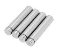 Garosa Separador de Vidrio de Acero Inoxidable de 4 Piezas, Soporte Duradero para Vidrio de Pared, Perfecto para Señalización y Exhibiciones de Tiendas (12 * 80mm)