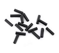 Garosa Separadores Hexagonales de Nylon M3, Negro, 5mm-25mm, Material PA66, Resistente a Ácidos y Álcalis, 100 Piezas