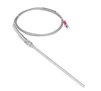 Garosa Sonda de Sensor de Temperatura Termopar Tipo K, Sonda de Acero Inoxidable de 150 Mm, Cable de 32 a 752 F, 1 M, para Controlador de Temperatura, Horno, Horno, Prueba