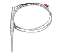 Garosa Termopar Tipo K Sensor de Temperatura de Acero Inoxidable 304 Sonda M8 de 5 X 50 Mm con Cable de Aislamiento de 1 M 39,3 Pulgadas para Medición de Temperatura en Pruebas de Calefacción (o)