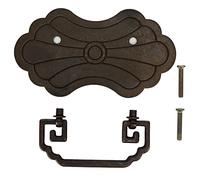 Garosa Tiradores de Cajones Vintage, Manija de Cajón Antigua China, Exquisita Retro, Puerta de Gabinete de Cobre Puro de 12,8 X 7 Cm, Caja de Madera Pequeña, Kits de Instalación de