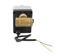 Garosa Válvula de Bola Motorizada AC220V 2 Vías Normalmente Abierta DN15 Latón ABS IP54 Motor Síncrono para de Agua con Conexión de Tubería 1/2 Pulgada, Instalación Rápida, Cable Azul
