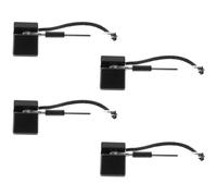GAROZATION 4 Bolígrafos Antirrobo para Mostrador Soporte, Tinta de Gel Suave y Cuerpo Abs Negro, Ideales para Recepción y Oficina