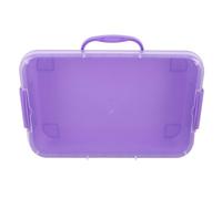 GAROZATION Caja de Almacenamiento Tapa y Asa, Arenero Plástico, Organizador Apilable para Juguetes y Manualidades en Exteriores y Escuela