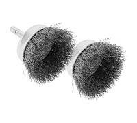GAROZATION Cepillo de Alambre Limpieza Eficaz para Taladro Mango Hexagonal 2 Piezas Alambre Negro de Alta en Superficies Metálicas y Madera, Compatible Uso Industrial y Doméstico