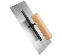 GAROZATION Paleta de Mano y Hoja de Acero Mango de Madera para Mampostería de 200mm, Herramienta Profesional para Enlucido y Acabado Fácil, Reduce Fatiga y Limpieza Color Aleatorio