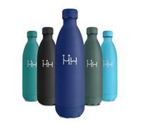 Garrafa Termica 1L, Botella Termica sin BPA Reutilizable, Botella Agua con Doble Pared, A Prueba de Fugas, Botella Agua Acero Inoxidable Ideal para Colegio, Gimnasio, Oficina, Deporte, Camping