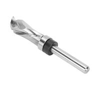 Garsent Broca Enrutadora de Corte a Ras de Compresión, Vástago de 1/4 pulg., Broca de Plantilla de Corte en Espiral hacia Arriba/abajo de Acero de Tungsteno para Recortar, Ranurar, Tableros de