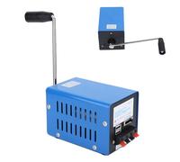 Garsent Generador de Manivela de Emergencia, Banco de Energía USB Portátil de 20 W, Cargador para Acampar Al Aire Libre para Teléfono Portátil, Generador de Manivela Manual con Salida de Voltaje