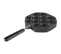 Garsent Takoyaki-plato Antiadherente de Aluminio para Parrilla, 12 Cavidades, Bola de Pulpo, Máquina para Hacer Tortitas, Molde para Hornear, Resistente Al Calor