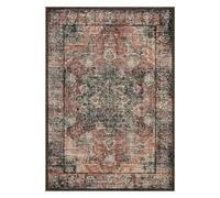 Garvee Alfombra Persa Vintage Antideslizante y Lavable para salón, Dormitorio o Comedor - Diseño clásico marrón Rojizo - Suave, Ligera y fácil de Limpiar - Ideal para hogares con niños y Mascotas -