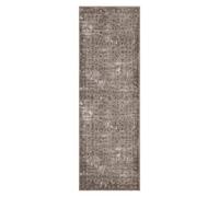 Garvee Alfombra vintage oriental lavable, antideslizante y suave - ligera y plegable - resistente a manchas, pelo corto 4mm - ideal para sala, dormitorio, cocina, comedor u oficina - 80x150cm - marrón