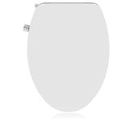 Garvee Asiento De Inodoro Con Bidet De Doble Boquilla, Tapa De WC Alargada De 48 cm En Polipropileno Blanco Con Cierre Suave y Presión De Agua Ajustable, Limpieza Higiénica No Eléctrica, Blanco, 48cm