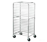 Garvee Carro Bandejero de Aluminio para Panadería 20 Niveles con Ruedas Giratorias Bloqueables - Estante Móvil para Bandejas de Horno, Uso Profesional y Doméstico, 50,8x66x178 cm