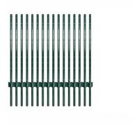 Garvee Postes Valla Metal U 15uds, Acero Q235 Pesados, Verde 122 cm