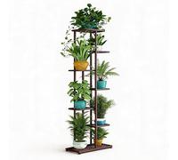 Garvee Soporte para Plantas de Metal, Estantería Esquinera 7 Niveles para 8 Macetas, Soporte para Macetas Interior, Ideal para Hogar, Salón, Balcón, Patio
