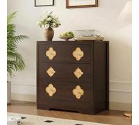 GarveeHome Cajonera Alta Madera 5 Cajones - Boho Marrón Rojizo