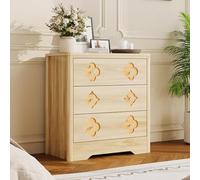GarveeHome Cajonera Alta Madera 5 Cajones - Diseño Boho