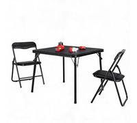 GarveeHome Conjunto Infantil Mesa y 2 Sillas Plegables - Asientos PU