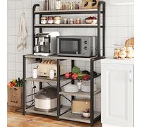 GarveeHome Estantería Cocina con Enchufes - Soporte Microondas 6 Niveles