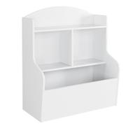 GarveeHome Estantería Infantil 3 Niveles con Compartimentos - Organizador de Juguetes y Libros - Mueble Multiusos para Dormitorio, Sala de Juegos o guardería - Almacenamiento Abierto - Blanco