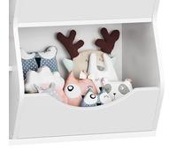 GarveeHome Estantería Infantil de Madera para niños - 3 Niveles, Doble Cara, Estante Superior Espacioso y 5 Compartimentos - Organizador de Juguetes y Libros habitación, Dormitorio
