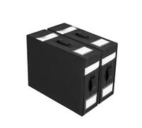 GarveeHome Juego de cajas de almacenamiento plegables para ropa de cama de gran capacidad, ventana de visualización y asa, organizador apilable, ideal para armario y debajo de la cama, juego de 4