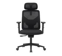 GarveeHome Silla de Oficina ergonómica con Ruedas giratorias de 360°, Silla de Escritorio de Malla Transpirable con reposabrazos, Altura Ajustable, cómoda Silla de Oficina para Oficina en casa y Sala
