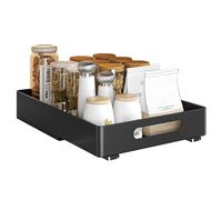 GarveeLife Cajón telescópico con cajón extraíble para cocina, organizador de armario extensible, organizador de armario de cocina, organizador extensible para cocina, despensa, 26 x 37 x 8 cm