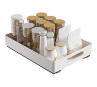 GarveeLife Cajón telescópico con cajón extraíble para cocina, organizador de armario extensible, organizador de armario de cocina, organizador extensible para cocina, despensa, 26 x 37 x 8 cm