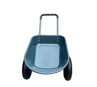 GarveeLife Carretilla de hasta 272 kg, Carretilla de jardín, 2 neumáticos con llanta de Metal, Carro de Transporte multifunción, cubeta de plástico
