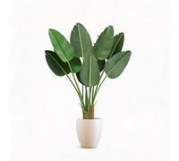 GarveeLife - Pájaro Artificial de paraíso (120 cm, árbol de Banano exótico en Maceta, 8 Troncos, para decoración Interior/extensionero (Salón, Casa, Porche) - 48" H 1 Branch