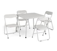 GarveeLife Set Infantil Plegable para Niños, Conjunto de 5 Piezas de Mesa y Sillas de Actividades para Niños, Cojines Acolchados para Salas de jJuegos, Guarderías y Dormitorios