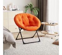 GarveeLife - Sillón Plegable Plegable Extra Suave con tapicería, Estructura metálica Resistente, Ligera y Poco Espacio, para Sala de Estar, Dormitorio y jardín