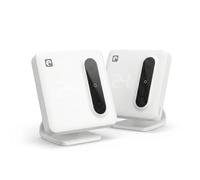 Garza Aspen Pack de 2 Termostatos WiFi Inteligentes para Caldera y Calefacción con Adaptador y Medidor de Consumo, Pantalla Táctil, Control App y Voz Alexa/Google, Blanco