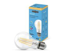 Garza - Bombilla Filamento LED Estándar A60, Regulable, CRI90, 7W (equivalente a 60W de incandescencia), Luz cálida 2700K, Casquillo gordo E27, Ángulo 360º, 810 lm